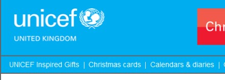 Unicef UK email campaign